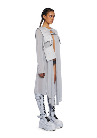 Finding Oasis Cardigan And Vest Set - Gray