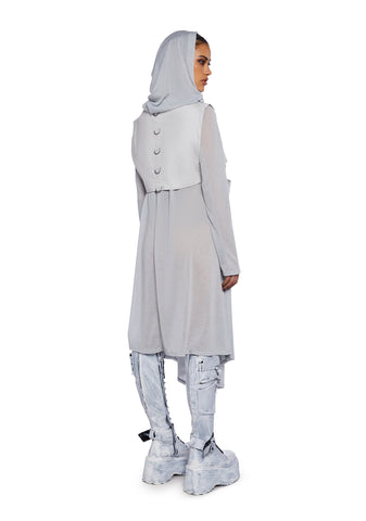 Finding Oasis Cardigan And Vest Set - Gray