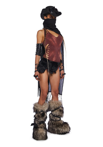 Mojave Dreams Utility Belt - Black Fur