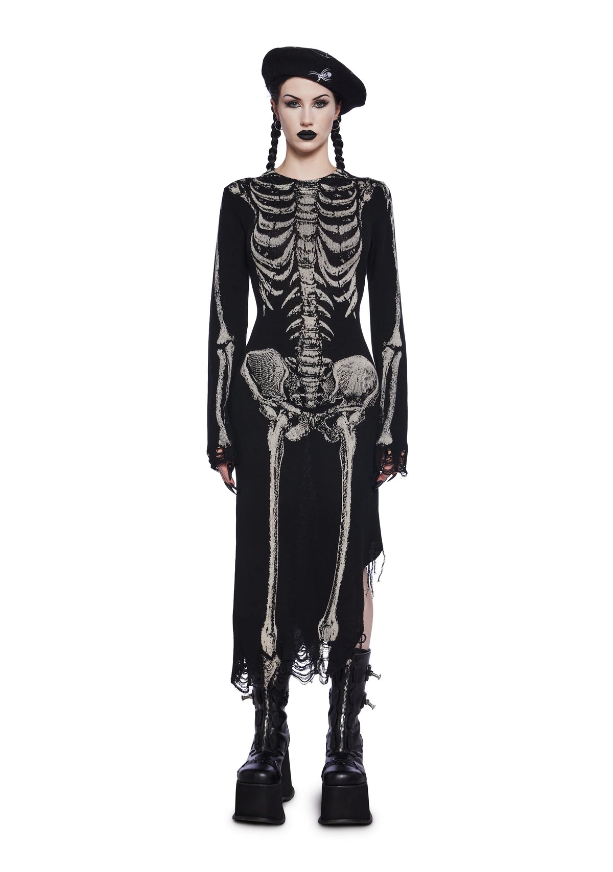 Bone Collector Knit Midi Dress