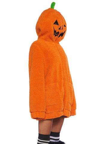 Urban Legend Pumpkin Hooded Sherpa Jacket