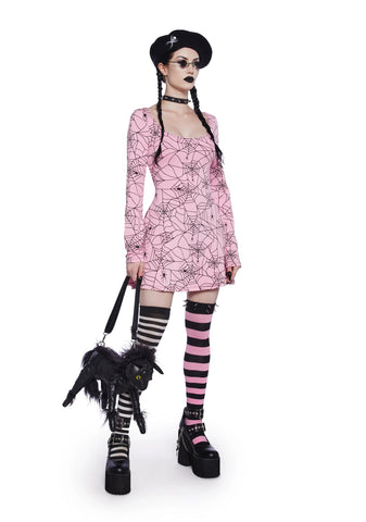 Webbed Whimsy Mini Dress