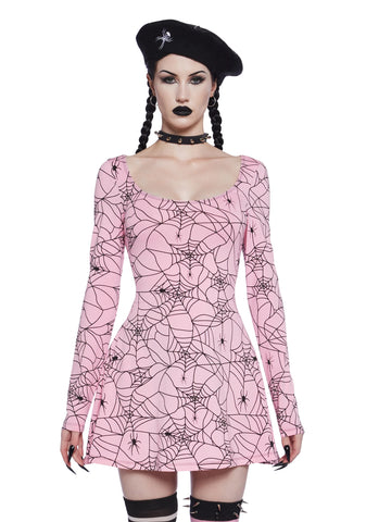 Webbed Whimsy Mini Dress