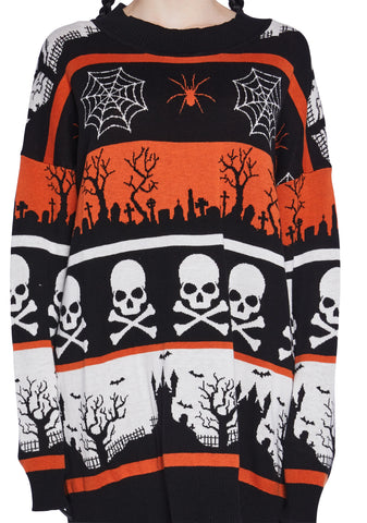 Hollow Grounds Knit Sweater