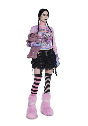 Doomed To Dazzle Long Sleeve Top