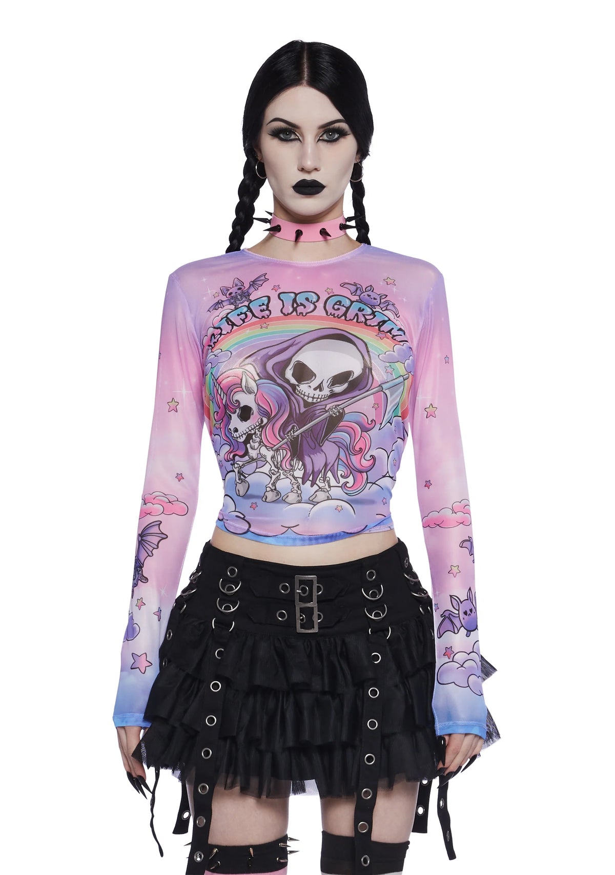 Doomed To Dazzle Long Sleeve Top