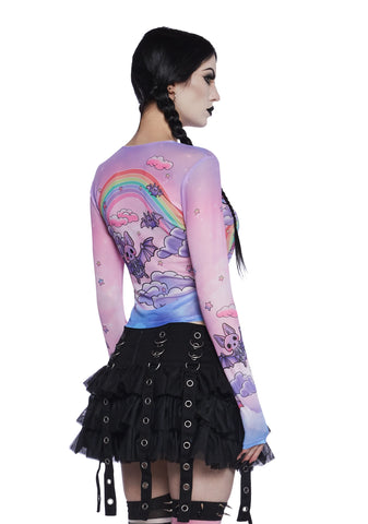 Doomed To Dazzle Long Sleeve Top