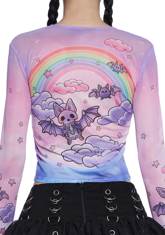 Doomed To Dazzle Long Sleeve Top