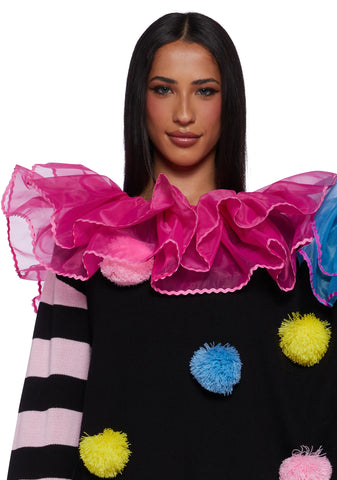 Clown Trouble Knit Sweater Set - Multi