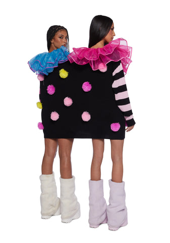 Clown Trouble Knit Sweater Set - Multi