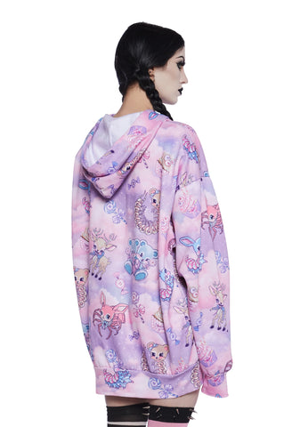 Demented Sweetness Zip-Up Hoodie