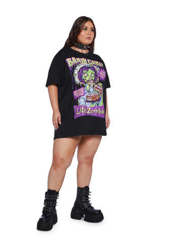 Plus Brain Food Glow In The Dark Graphic Tee