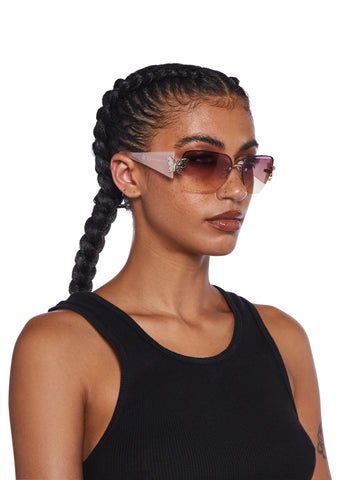 Rosy Winged Sunglasses