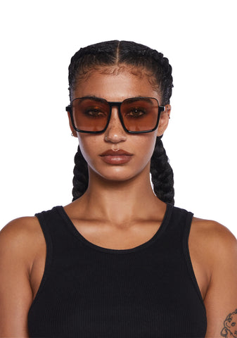 Retro Diva Square Sunglasses