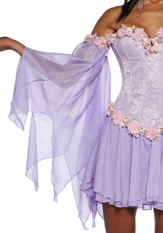 Sparkling Enchantment Mini Dress - Purple