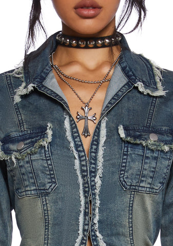Ferris Wheel Date Denim Top