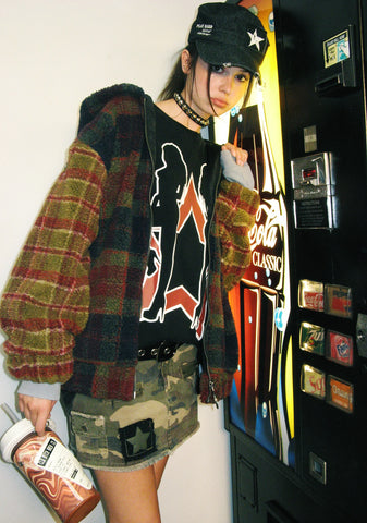 I Don’t Care Hooded Sherpa Jacket