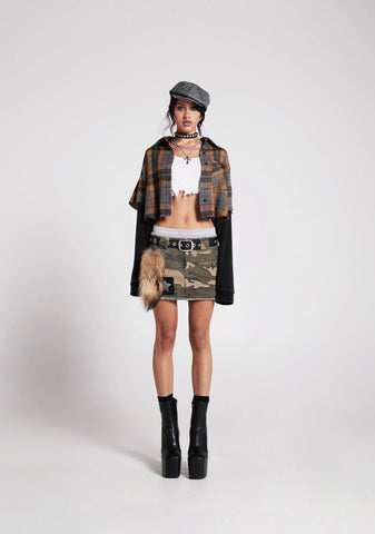 Not A Phase Cargo Mini Skirt