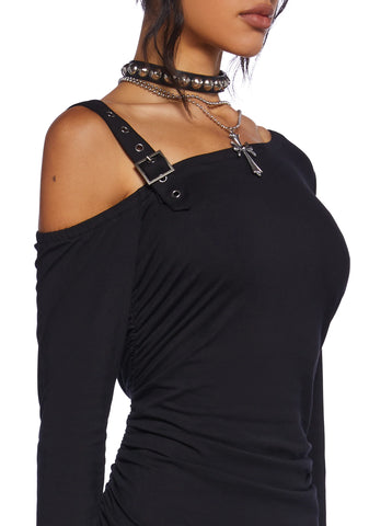 Brooding Thoughts Mini Dress