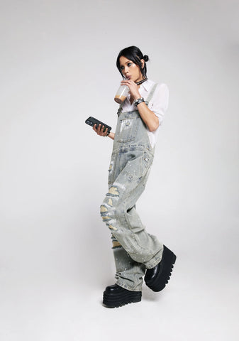 Break It Down Denim Overalls