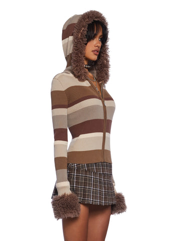 Coffeehouse Sessions Striped Cardigan
