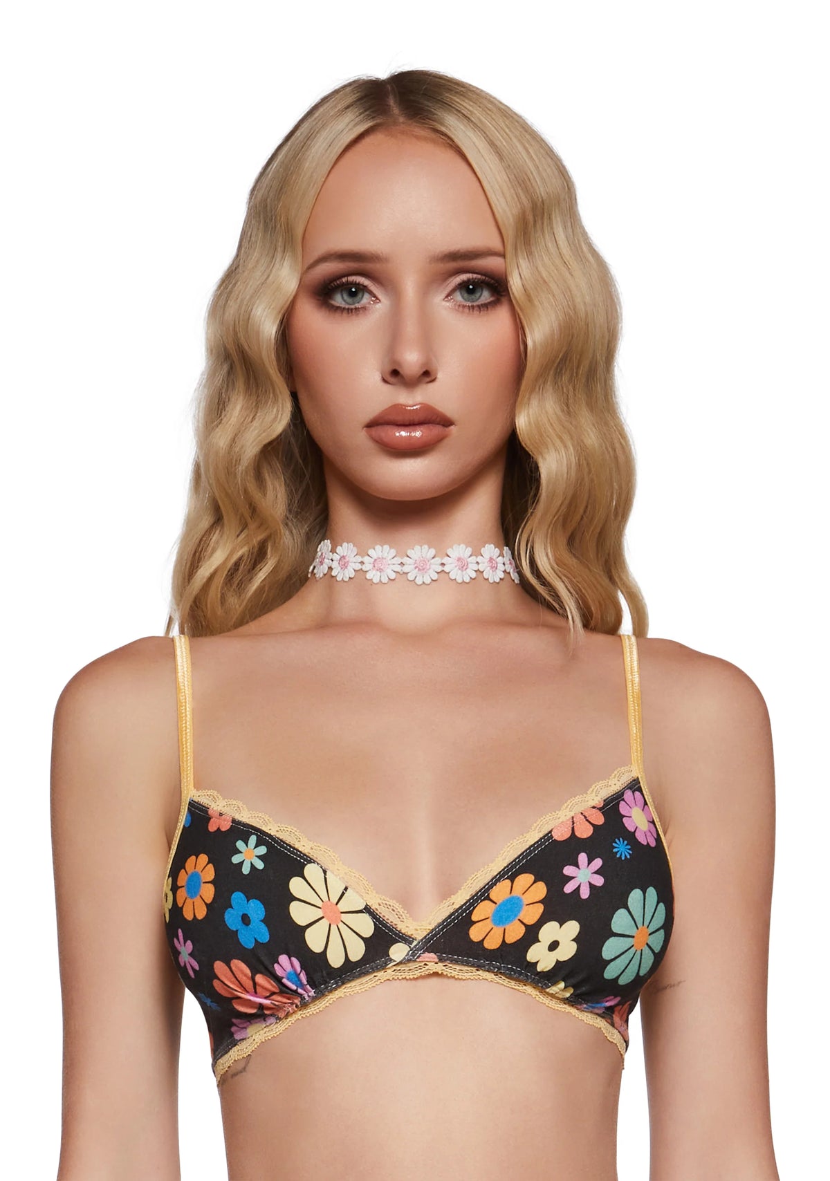 Such A Babe Knit Bralette - Floral