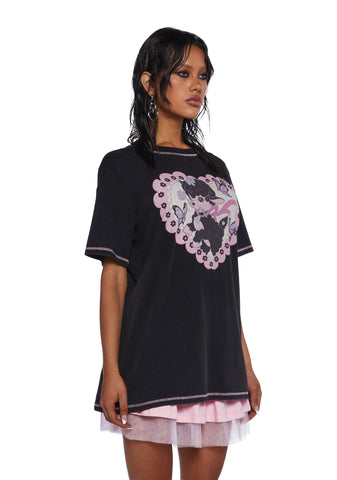 Too Cute To Care Graphic Tee