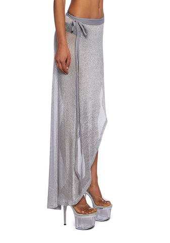 Chamber Metallic Maxi Skirt
