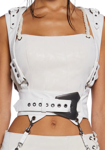 Chamber Lace-Up Harness With Thigh Pockets