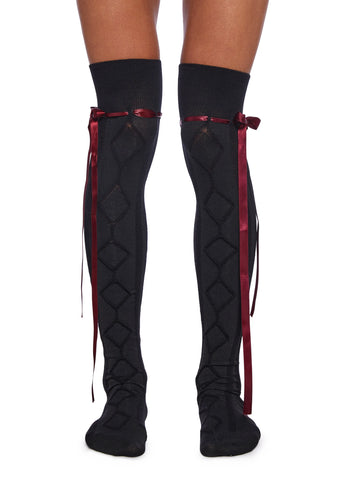 Reckless Whim 2-Pack Thigh High Sock Set