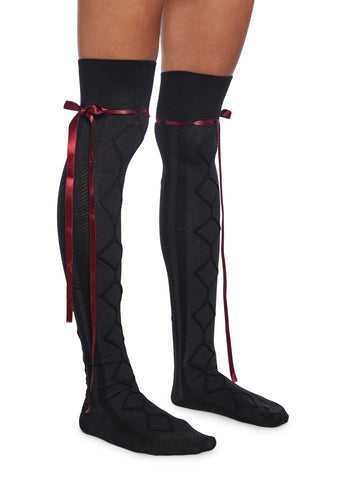 Reckless Whim 2-Pack Thigh High Sock Set