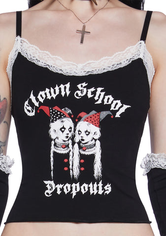 Down To Clown Graphic Tank And Arm Warmers Set