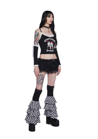 Down To Clown Graphic Tank And Arm Warmers Set