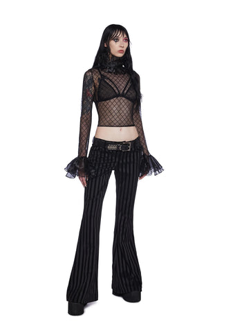 Otherworldly Allure Mesh Long Sleeve Top