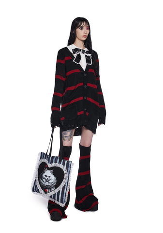 Twisted Games Cardigan And Leg Warmers Set