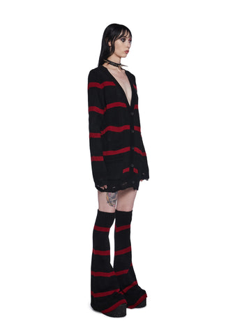 Twisted Games Cardigan And Leg Warmers Set
