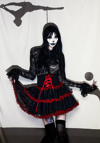 Heartsick Harlequin Mini Skirt