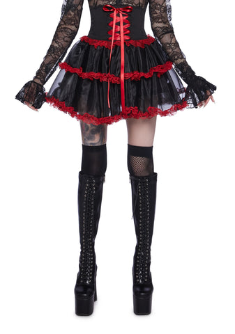 Heartsick Harlequin Mini Skirt