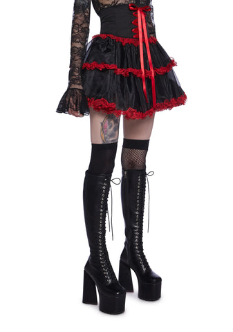 Heartsick Harlequin Mini Skirt