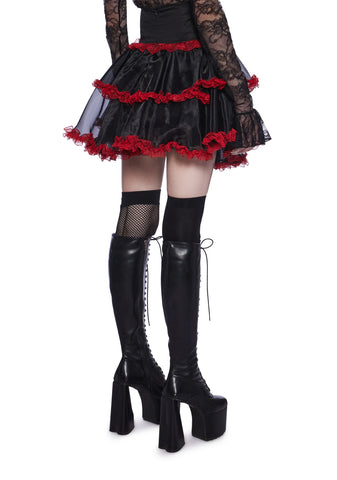 Heartsick Harlequin Mini Skirt