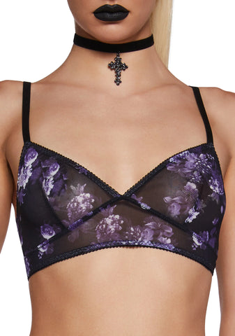 Darkened Dreams Mesh Bra
