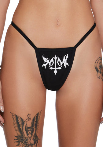 Sinner Graphic Thong
