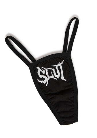 Safe Word Graphic Thong