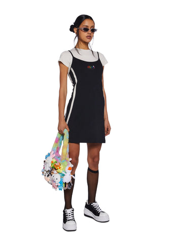 Y2K Vibes 2-In-1 Tank Dress