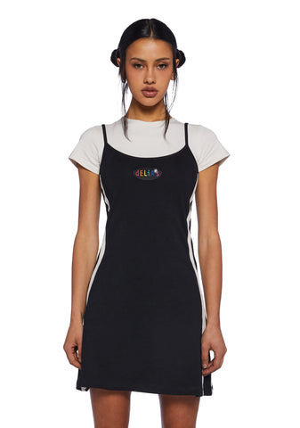 Y2K Vibes 2-In-1 Tank Dress