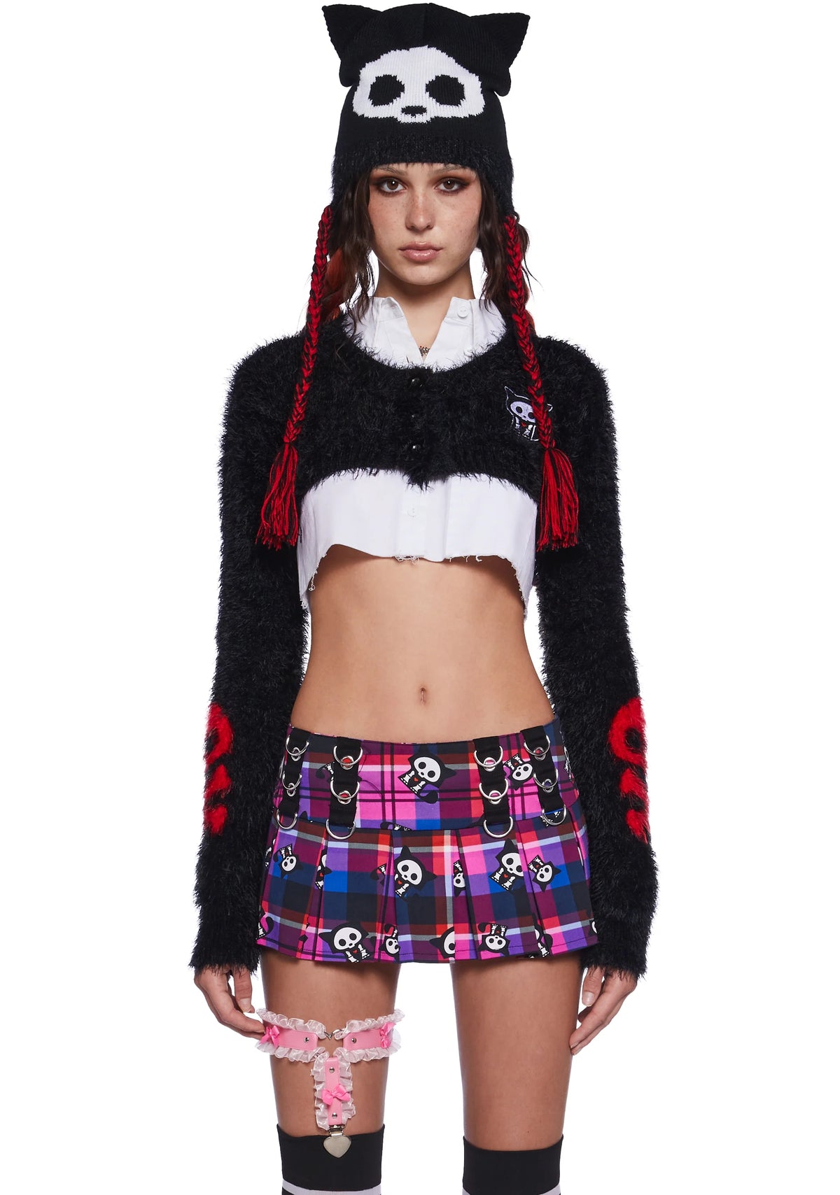 Kit Fuzzy Cropped Cardigan