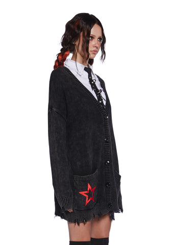 Bonita Distressed Cardigan