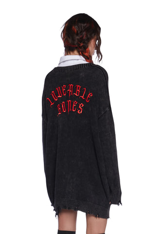 Bonita Distressed Cardigan