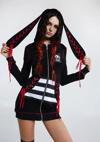 Jack Zip-Up Hoodie Dress