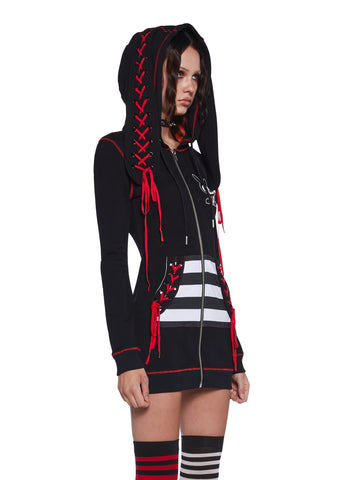 Jack Zip-Up Hoodie Dress